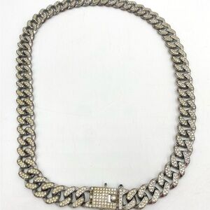 Vintage Mens Necklace Missing stones.